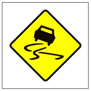 slippery